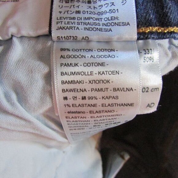 Levi's Women's 24W Plus Size 501 Original Jean Shorts - Dark Blue - Picture 4 of 4